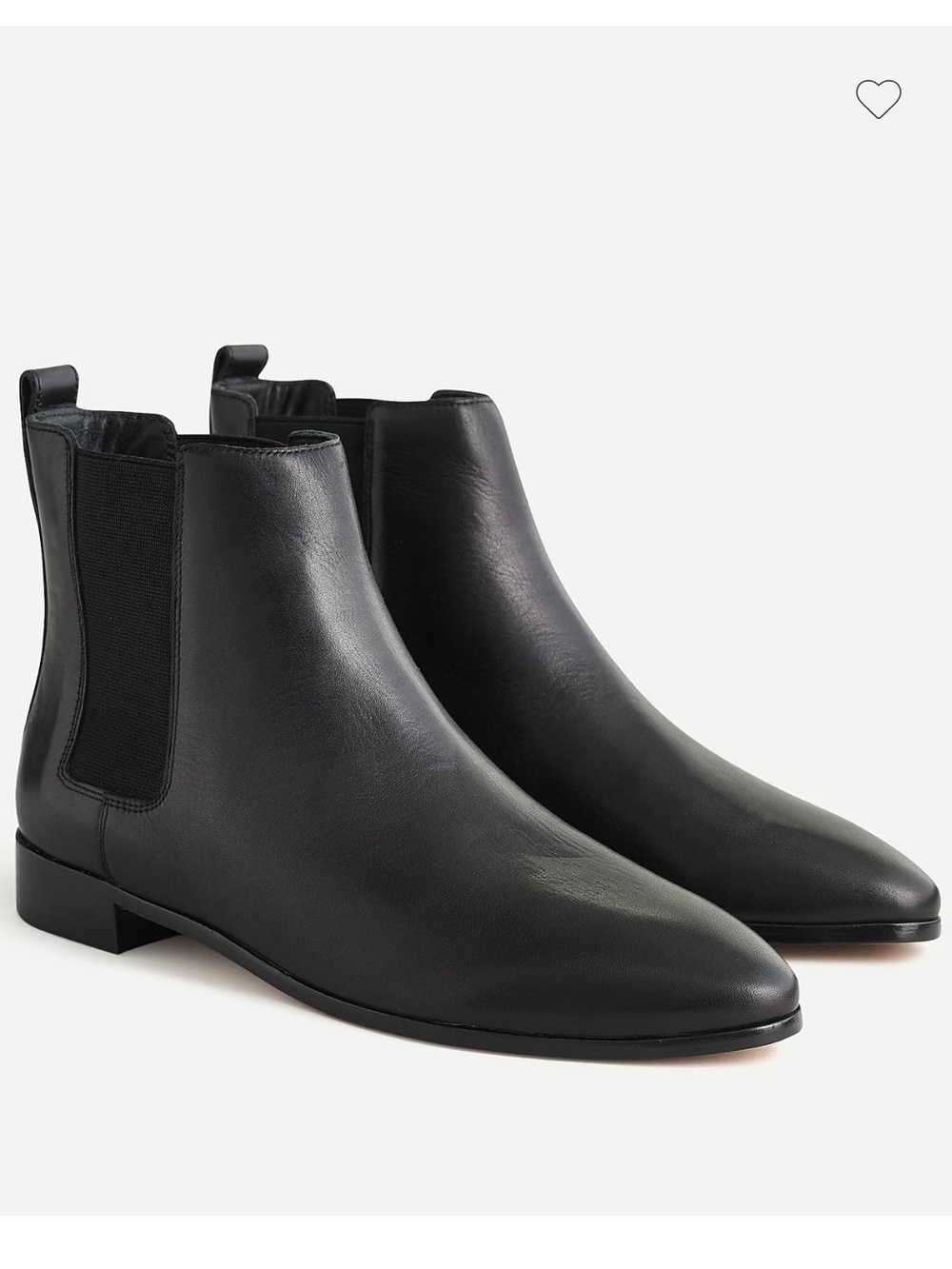 J.Crew Pull-on Chelsea boots in leather - Worn Once!